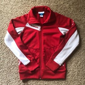 Wisconsin Badgers Red Zip Up Sweatshirt Jacket
